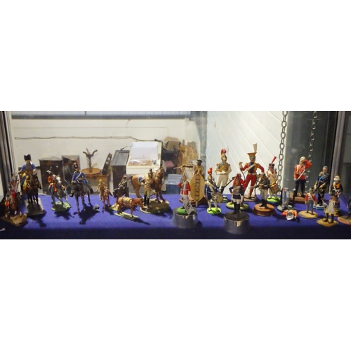 96 - A group of lead and Airfix military figures AF (qty on Shelf)