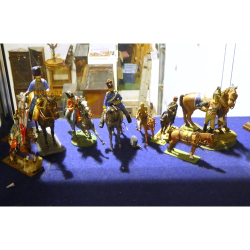 96 - A group of lead and Airfix military figures AF (qty on Shelf)