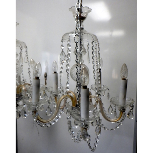 788 - A pair of 5 Branch glass chandelier's AF
The Estate of Mr Darrell Buttery