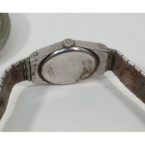 16 - A TreSor / Alpina wristwatch having a manual wind movement in a chrome plated case, c1940, possible ... 