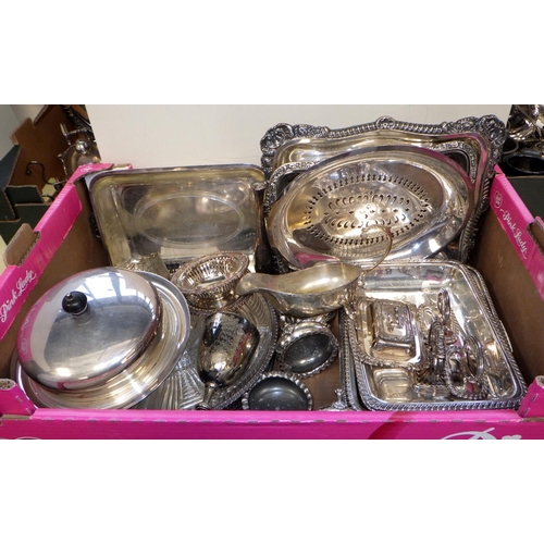 162 - A large qty of misc silver plate (3)