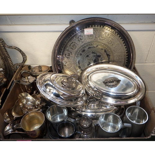 162 - A large qty of misc silver plate (3)