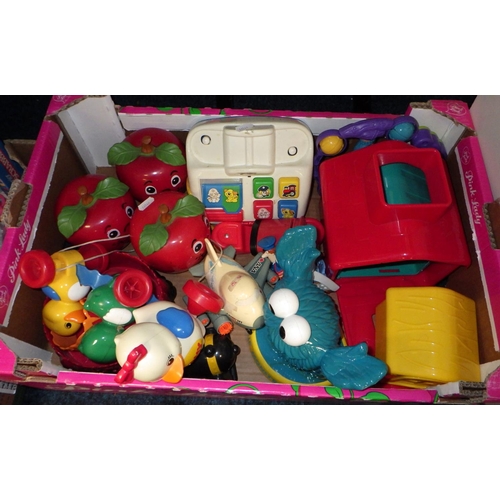 216 - Four boxes of misc toys, games etc (4)