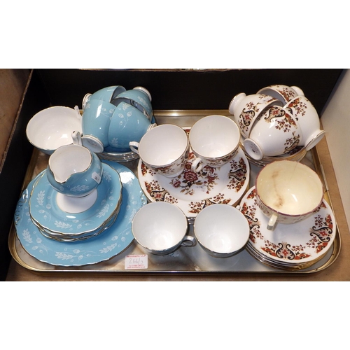 266 - A qty of various tea wares together with further misc ceramics and a qty of collectables, fruit knif... 