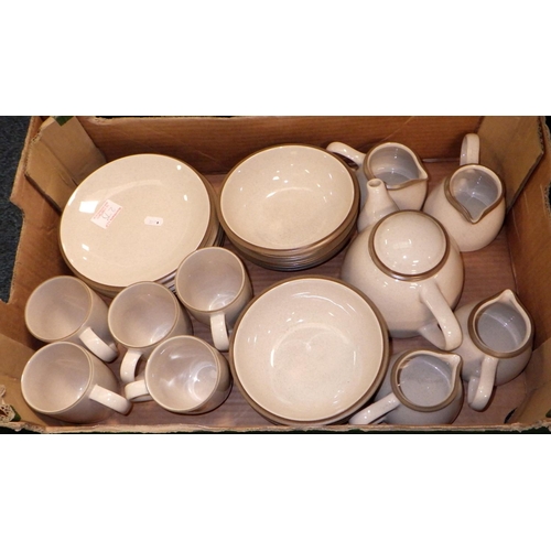 275 - A large qty of oatmeal 'Kalahari Sands' pottery table ware