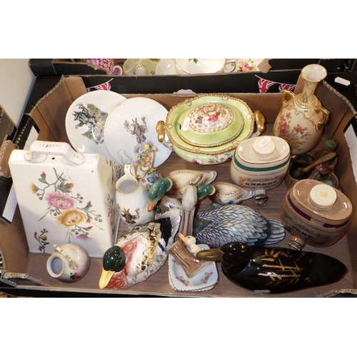 300 - Four boxes of misc ceramics to include tea wares, cheese dish etc af (4)