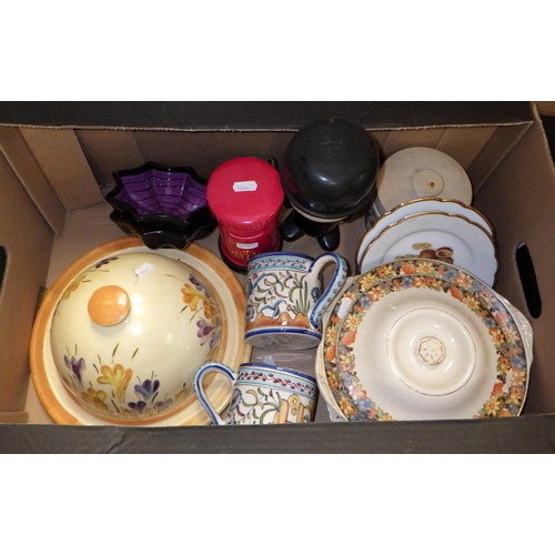 337 - A large qty of various ceramics to include jug & bowl, wall plates, tureens, etc (qty)