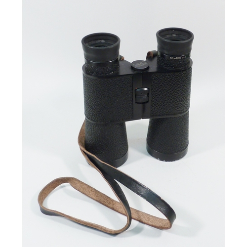 547 - A pair of Zeiss Jena DDR 10x40B Notarem binoculars.  No case, fungus to left hand lens A/f.