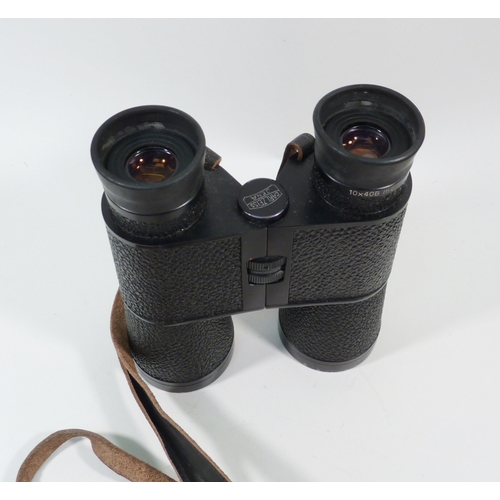 547 - A pair of Zeiss Jena DDR 10x40B Notarem binoculars.  No case, fungus to left hand lens A/f.