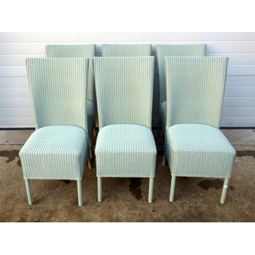 707 - A set of six Lloyd Loom dining chairs