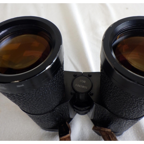 547 - A pair of Zeiss Jena DDR 10x40B Notarem binoculars.  No case, fungus to left hand lens A/f.