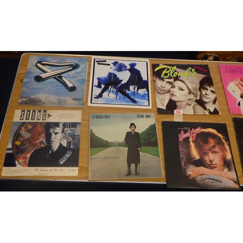 556 - Lps to include David Bowie, Blondie, Alison Moyet, Sting album picture disc etc