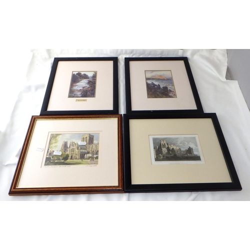 15 - A group of 16 misc framed prints, some Yorkshire interest