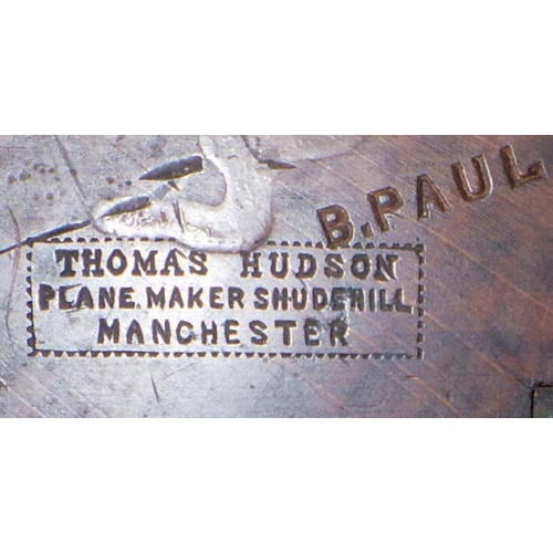 23 - A Thomas Hudson Manchester 19thC moulding plane 23cm long