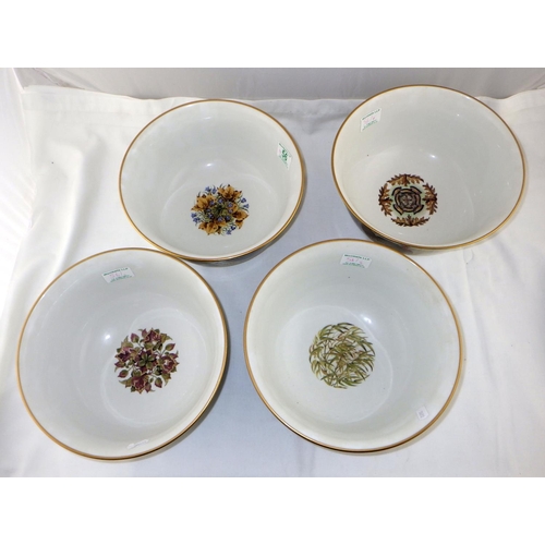 56 - Four Franklin Porcelain game bowls 25cm diameter