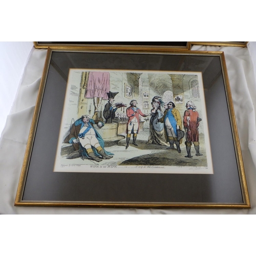 66 - Five James Gillray caricature limited edition modern prints