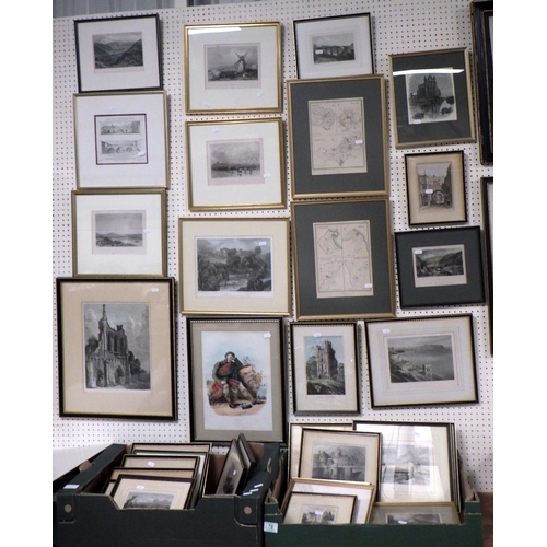 78 - A large qty of mainly British scenes framed prints (approx 35)