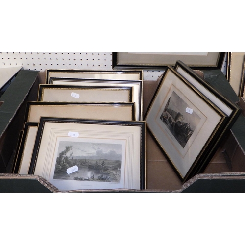 78 - A large qty of mainly British scenes framed prints (approx 35)