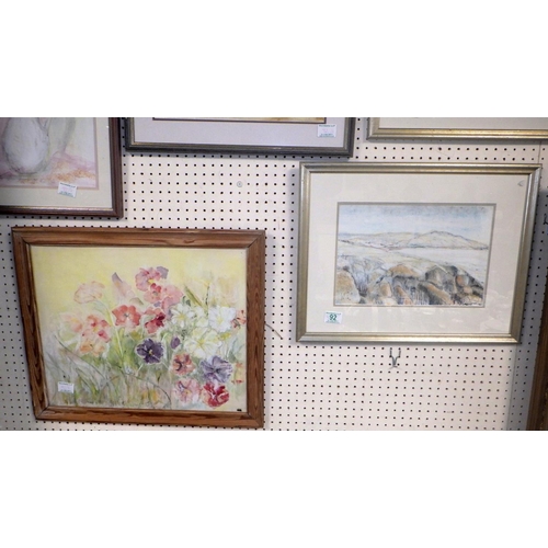 92 - A group of Five Gwen Ritter watercolours & Pastels (5)