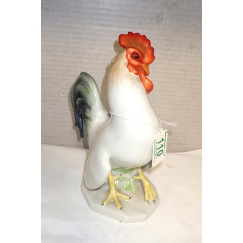 110 - A Herend Rooster  22cm tall