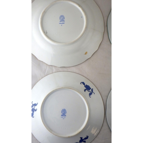 129 - A group of six Herend cabinet plates 20 - 23cm