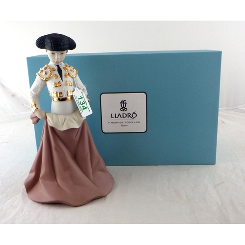 134 - A Lladro Young Torero figure, with box 24cm tall