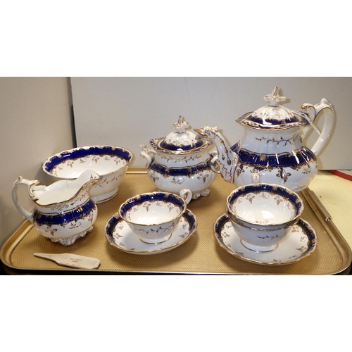 150 - A 19thC part Tea set AF