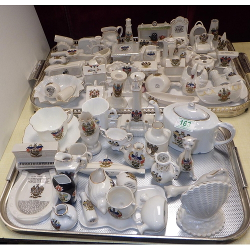 163 - A large collection of mainly Blackpool related crested china (approx 70pcs)