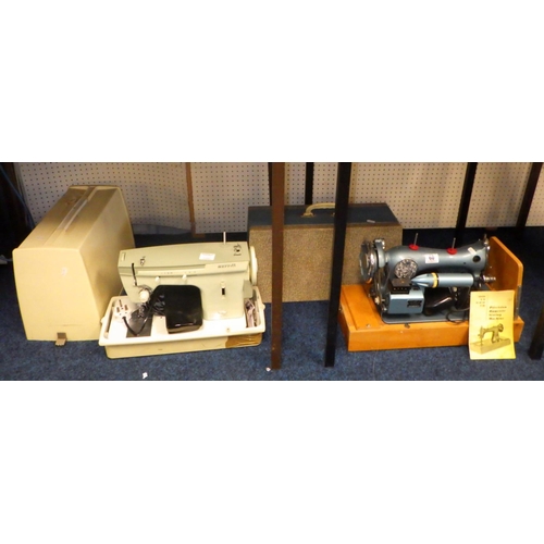 60 - Two electric table top sewing machines, Merritt & Ascot (2)
all electricals sold as seen