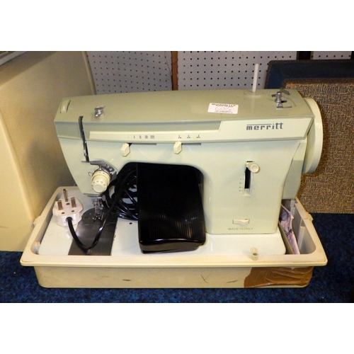 60 - Two electric table top sewing machines, Merritt & Ascot (2)
all electricals sold as seen