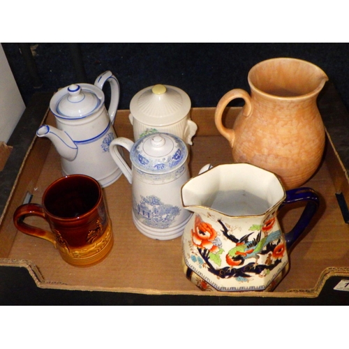 111 - A qty of misc ceramics to include Wade Bells, Masons etc (2)