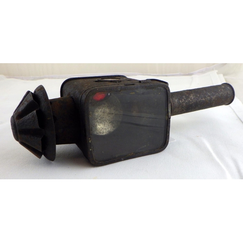 135 - A veteran motor vehicle lamp - candle type.