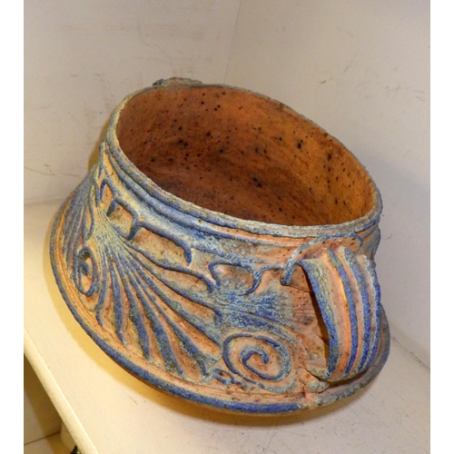 217 - An Art Pottery two handle planter 33cm wide