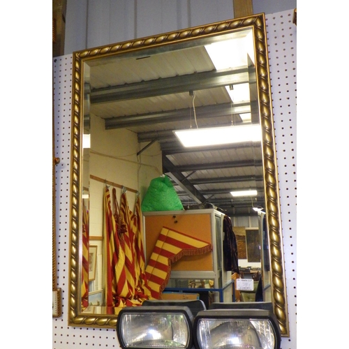 259 - Three gilt framed mirrors 55 x 79cm, 60 x 90cm, 63x 90cm