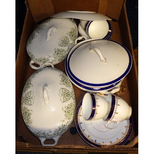 273 - Three boxes of misc ceramics (3)