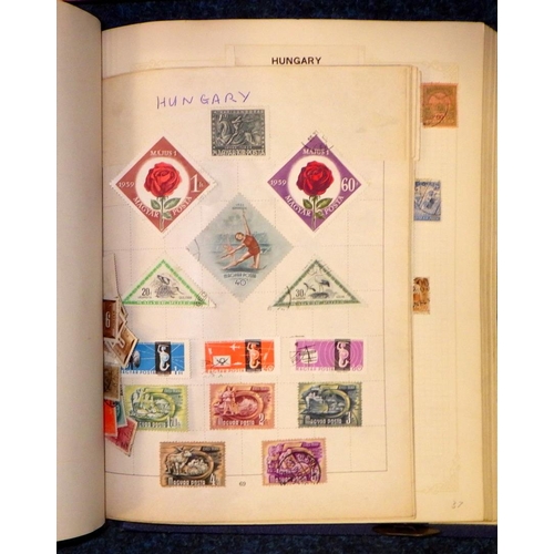 276 - An album of British, Empire and World stamps c1900 - 1980s; a file draw containing a collection of l... 