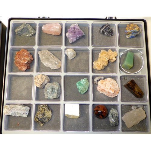 308 - Two cases of various polished and unpolished stones (2)