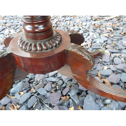 507 - A 19th cen mahogany & rosewood banded card table together with another demi-lune card table (2) both... 