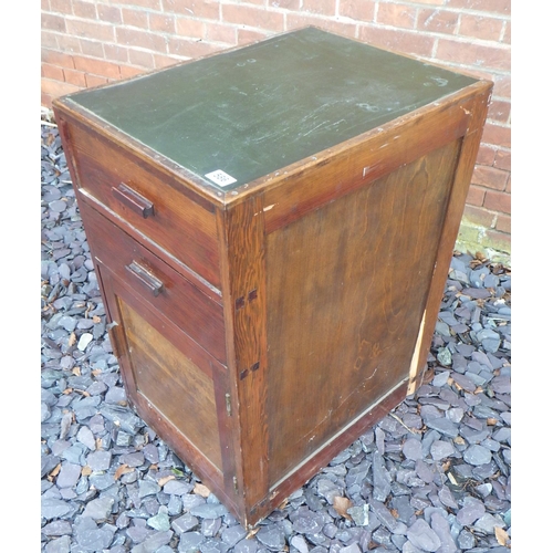 586 - A 1930's pedestal, a/f, 46cm wide, ex The Retreat (121)