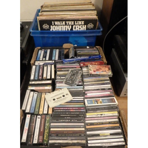 756 - A qty of records, c.d's etc