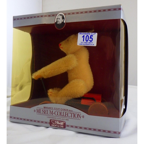 105 - A Museum Collection Steiff bear, boxes  412436