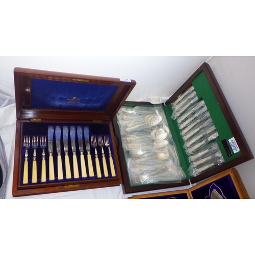 114 - Four cased silverplated canteens of cutlery (4)  412772, 412773, 546959 & 412769