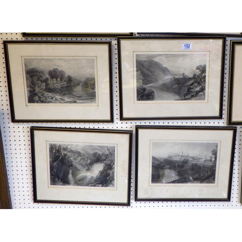 152 - A group of 16 various framed prints approx 42 x 34cm