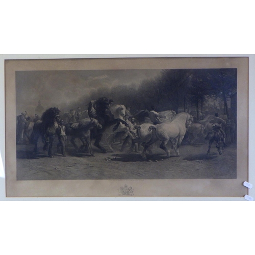 153 - Two oak framed Rosa Bonheur B Brooks & son prints 85 x 58cm