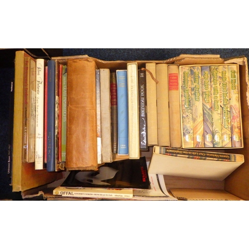 172 - Four boxes of misc books to include Folio Society etc (4)