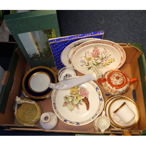 226 - Four boxes of misc ceramics to include Poole, Royal Worcester etc (4)