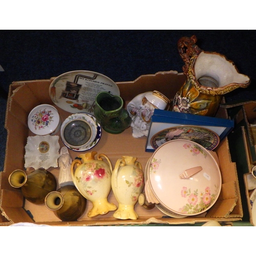 226 - Four boxes of misc ceramics to include Poole, Royal Worcester etc (4)