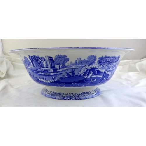 227 - A large Spode Italian pedestal  fruit bowl 37cm diameter