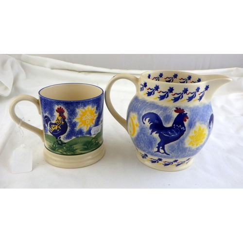 231 - An Emma Bridgewater millennium Mulberry Hall milk jug 14cm tall together with a Millennium Bridgewat... 