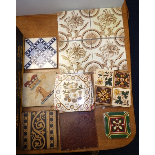 232 - A group of of Victorian and later tiles to include Mintons etc